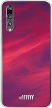 Huawei P20 Pro Hoesje Transparant TPU Case - Red Skyline #ffffff