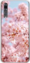 Huawei P20 Pro Hoesje Transparant TPU Case - Cherry Blossom #ffffff