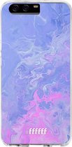 Huawei P10 Hoesje Transparant TPU Case - Purple and Pink Water #ffffff