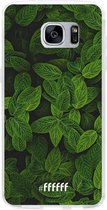 Samsung Galaxy S7 Hoesje Transparant TPU Case - Jungle Greens #ffffff