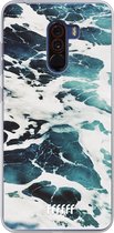 Xiaomi Pocophone F1 Hoesje Transparant TPU Case - Waves #ffffff