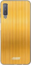 Samsung Galaxy A7 (2018) Hoesje Transparant TPU Case - Bold Gold #ffffff