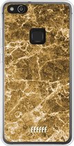 Huawei P10 Lite Hoesje Transparant TPU Case - Gold Marble #ffffff