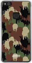 Huawei P10 Lite Hoesje Transparant TPU Case - Graffiti Camouflage #ffffff