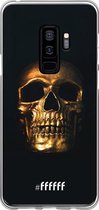 Samsung Galaxy S9 Plus Hoesje Transparant TPU Case - Gold Skull #ffffff