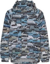 MOLO - Regenjas voor jongens - Waiton Cars - Blauw/Multi - maat 98-104cm