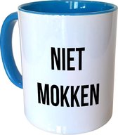 Mok Blauw - Niet Mokken - 300ml