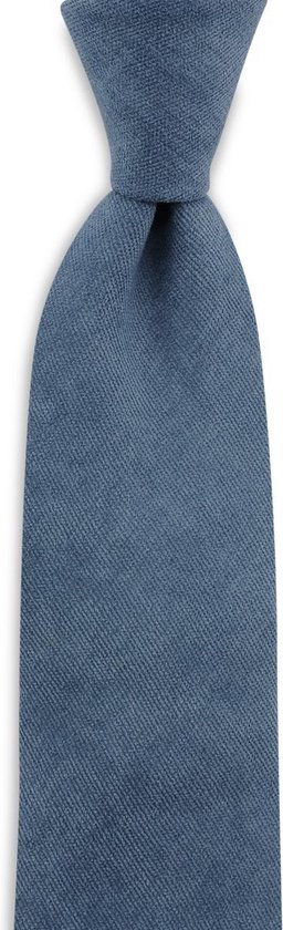 Sir Redman - Stropdassen - stropdas Soft Touch denim blauw - denim blauw