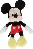Pluche Disney Mickey Mouse knuffel 18 cm - Speelgoed - Pluche knuffels - Dierenknuffels - Knuffelbeesten - Cartoon knuffels - Walt Disney