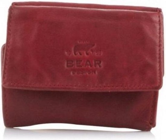 Bear Design Cow Lavato wallet 14618 rood