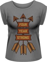 Four Year Strong Dames Tshirt -M- ARROWS Grijs