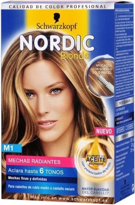 Zee strip Op risico SCHWARZKOPF Nordic blond haar Permanente kleuring - Meches en Ultra-M1  scannen | bol.com