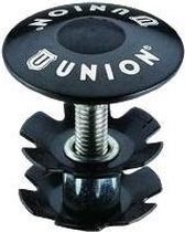 Union a-head balhoofdplug 1.1/8 zwart