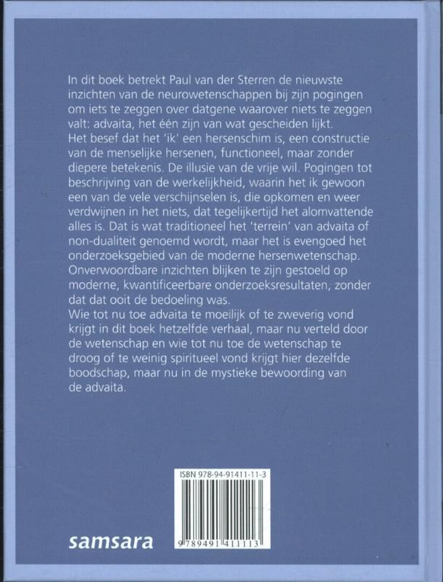Over het brein - back cover