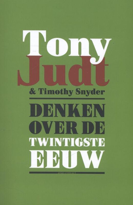 Cover van het boek 'Denken over de twintigste eeuw'