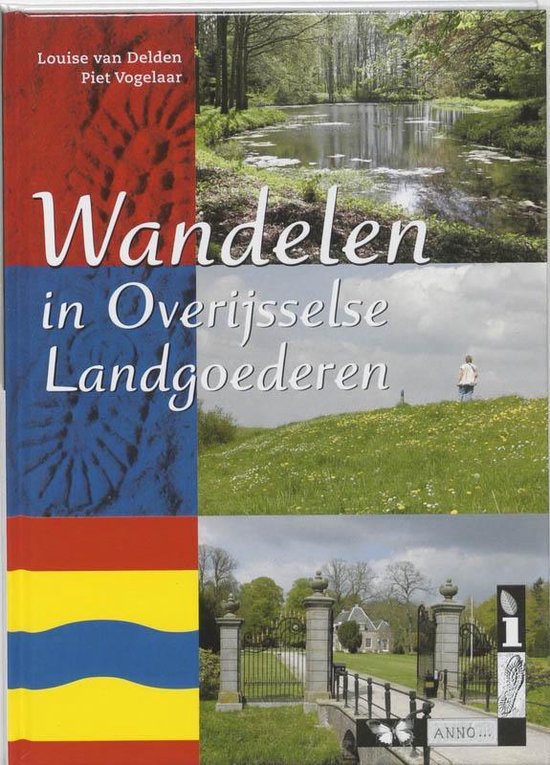 Cover van het boek 'Wandelen in Overijsselse Landgoederen' van P. Vogelaar en Louise van Delden