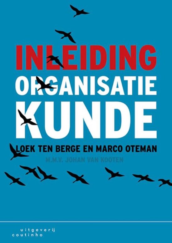 Boek cover Inleiding organisatiekunde van Loek ten Berge (Paperback)