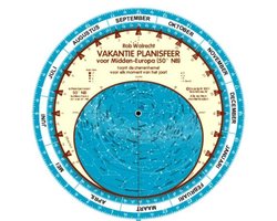 Omslag van Nederlandse vakantie-planisfeer voor Midden-Europa (50 graden)