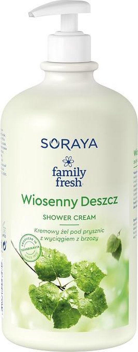 Familie Frisse Voorjaarsregens revitaliserende crème douchegel met pomp 1000ml