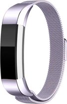 Alta Milanese Band - Maat ML - Lavendel - Geschikt Voor Fitbit - Horlogeband - Armband - Polsband