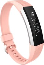 Bandje Voor Fitbit Alta - Sport Band - Roze - Maat: SM - Horlogebandje, Armband