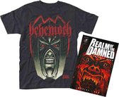 Behemoth Unisex Tshirt -L- REALM OF THE DAMNED (TS + BOOK) Zwart