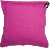 In The Mood Kussen Raw Uni 50 x 50 cm - Div Kleuren - 2 stuks - - Fuchsia