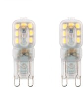 2 stuk G9 3W 220V 14 Bulb Transparent Warm witte LED Lamp ​capsule