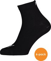 Puma unisex sneaker sokken (6-pack) - zwart - Maat: 39-42