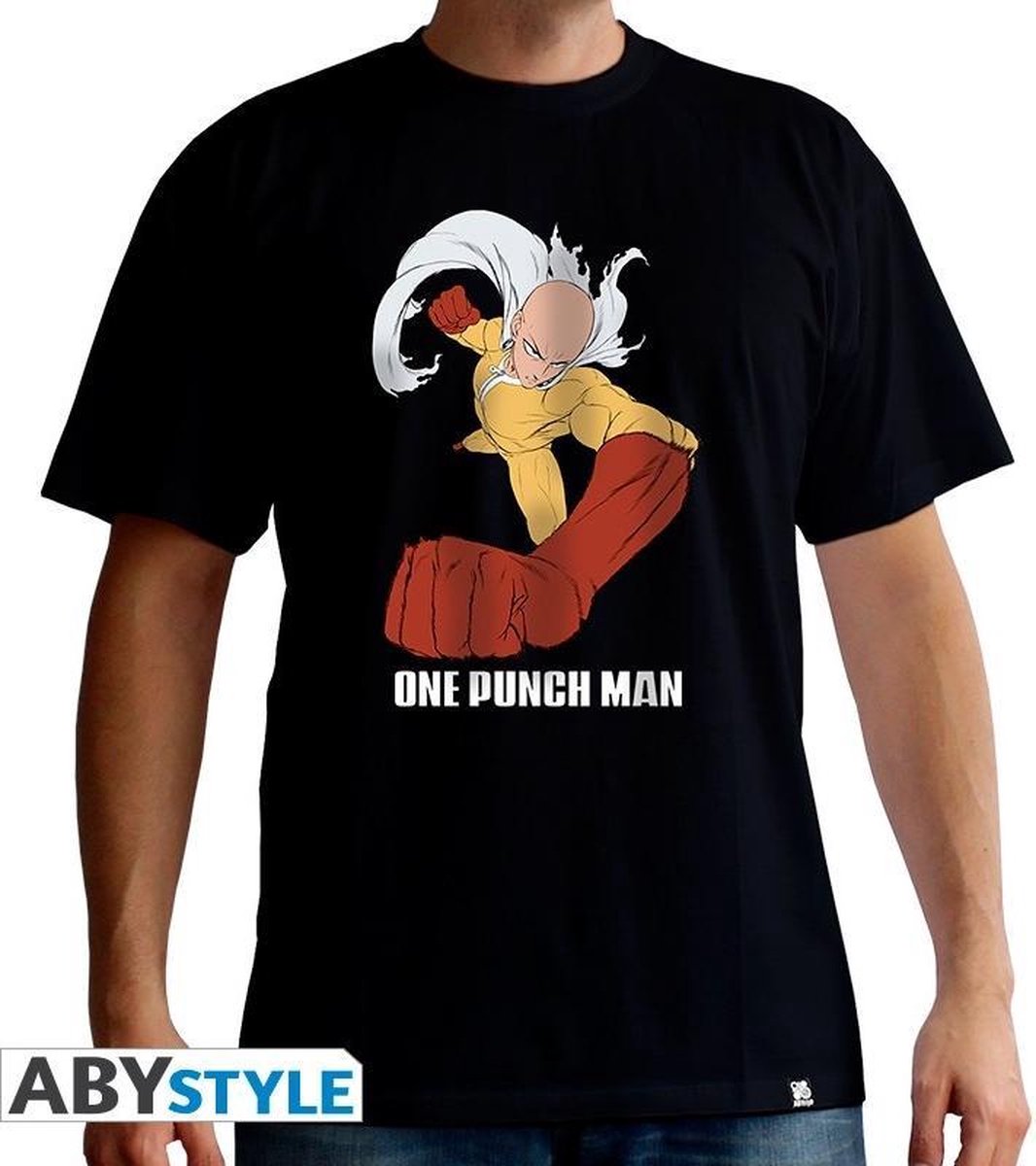 ONE PUNCH MAN - Tshirt Saitama Punch man SS black - basic