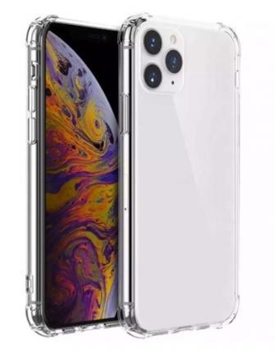 Xssive Anti Shock Back Cover Case voor Apple iPhone 12 Mini - Transparant