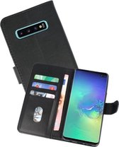 Samsung Galaxy S10 Plus Hoesje Kaarthouder Book Case Telefoonhoesje Zwart