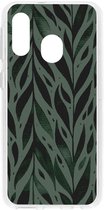 Design Backcover Samsung Galaxy A40 hoesje - Groen Bladeren