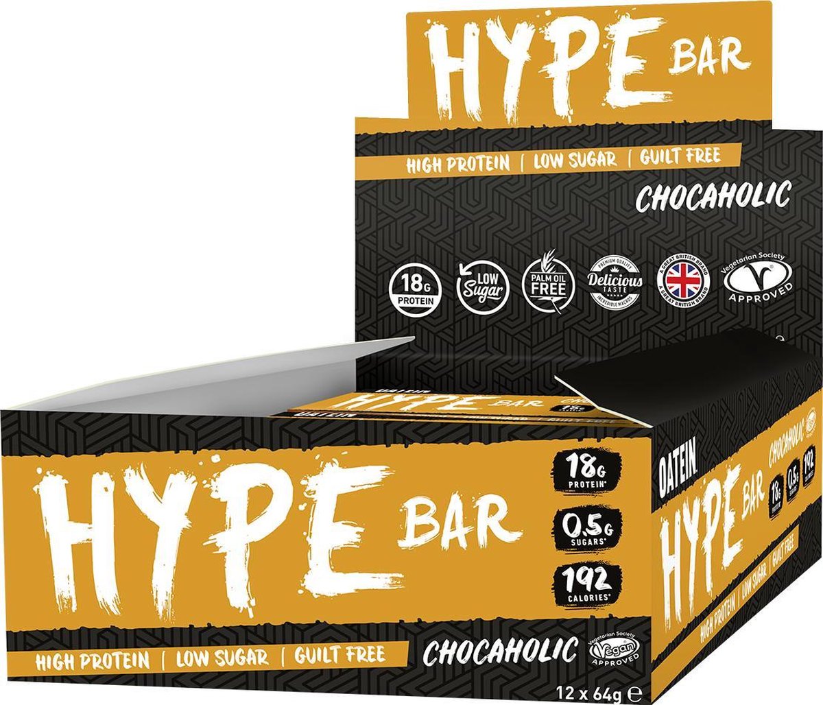 bol.com | Oatein Hype Protein Bar - Vegan Proteïne Repen - Chocaholic ...