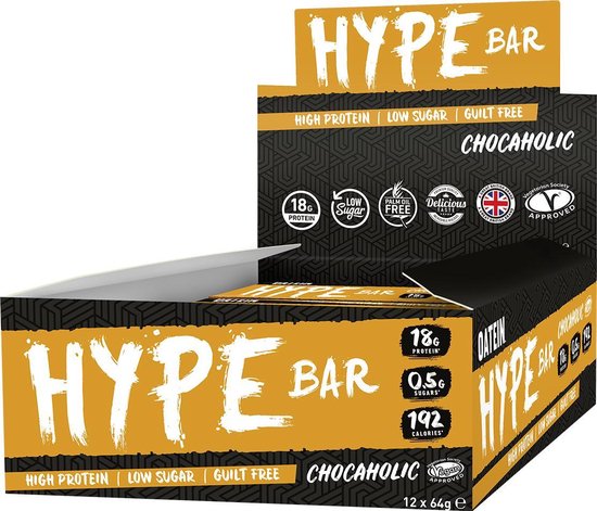 Oatein Hype Protein Bar - Vegan Proteïne Repen - Chocaholic - 12 ...