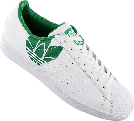 adidas Originals Superstar - Heren Sneakers sport casual schoenen Wit Groen  FY2827 - Maat EU 45 1/3 UK 10.5