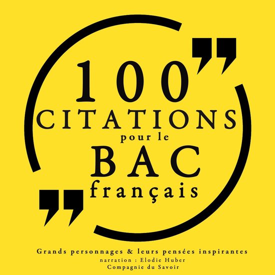 100 citations pour le bac français - cover