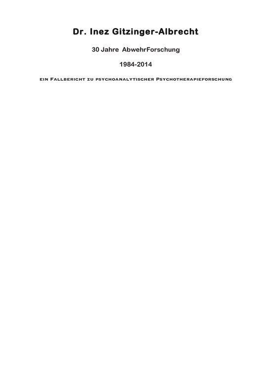 30 Jahre Abwehrforschung - cover