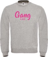 Wintersport sweater grijs Gang is alles - soBAD. | Foute apres ski outfit | kleding | verkleedkleren | wintersporttruien | wintersport dames en heren