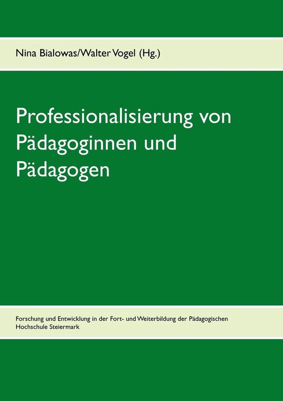 Professionalisierung von Pädagoginnen und Pädagogen - cover