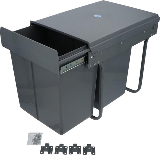 Poubelles Double coulissante 30 litres