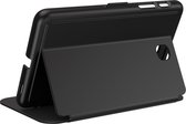 Speck hoesje geschikt voor Samsung Galaxy Tab A 8.0 - Stand functie - Veiligheidskliksysteem - Automatisch aan/uit magneet functie - Gevoerde binnenkant - Microban Antibacterieel - Zwart