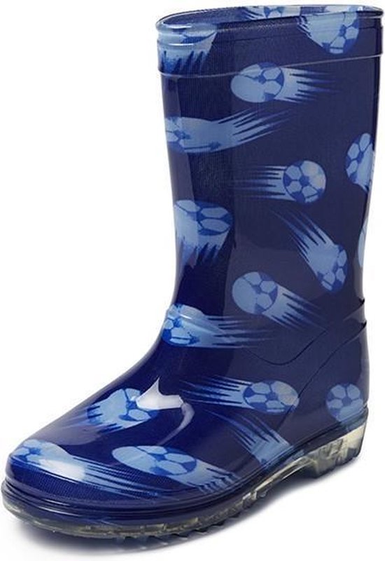 Regenlaars Gevavi Boots | Football Kinderlaars PVC | Maat 28 | Blauw |  bol.com