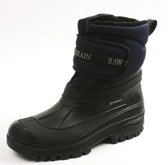 Gevoerde Laars Zwart/Blauw | Spirale - 9907 | Snowboots | Maat 35