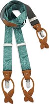 Sir Redman - Bretels - bretels Paisley Sketch groen - groen / wit