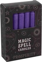 Magic Spell Kaarsen Welvaart (Paars - 12 stuks)