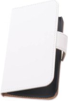 Bookstyle Wallet Case Hoesjes voor HTC Desire 601 Wit