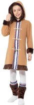 Smiffy's - Eskimo Kostuum - Noordpool Eskimo Koude Benen - Meisje - Bruin - Medium - Carnavalskleding - Verkleedkleding