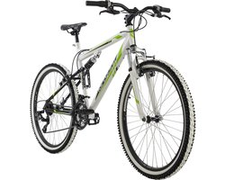 KS Cycling Fiets Mountainbike Fully 26 inch Scrawler wit - 51 cm