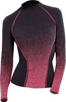 Iron-ic Thermoshirt Dames Polyamide Zwart/roze Maat M/l